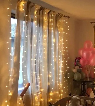 Теплая светодиодная световая завеса 3х3, можно комбинировать