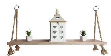 Półka wisząca 80 cm x 18 cm dąb sonoma BOHO