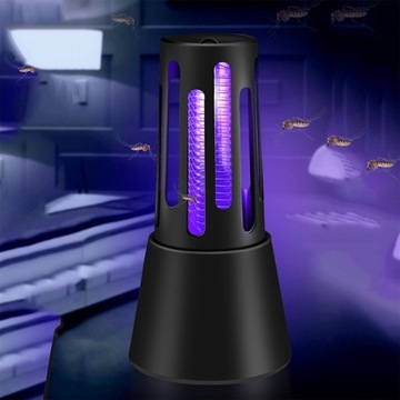 Лампа для уничтожения насекомых от комаров, мух, насекомых, моли, УФ-лампа, эффективная и мощная.