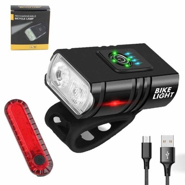 Oświetlenie rowerowe LEDCREE 1200 lm akumulator