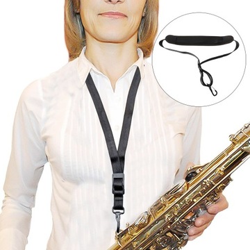 1 шт. РЕГУЛИРУЕМЫЙ КОЖАНЫЙ ПОДВЕСНОЙ Гриф ДЛЯ Саксофона.