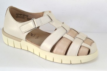 CAPRICE 24500-42 SANDAŁY BIAŁOBEŻOWE TĘGOŚĆ H R.39