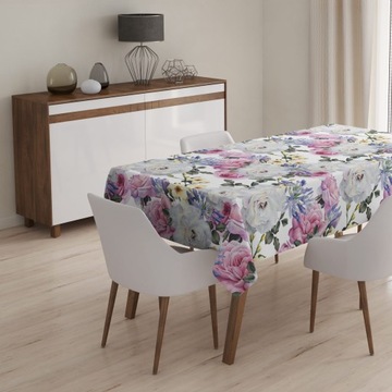 СКАТЕРТЬ СТОЙКАЯ К ПЯТЯНИЯМ 140X220 ГЛАДКАЯ МАТОВАЯ ТОЛСТАЯ 010