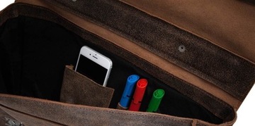 КОРИЧНЕВАЯ КОЖАНАЯ СУМКА ДЛЯ ДОКУМЕНТОВ SOLOME LAGO 04