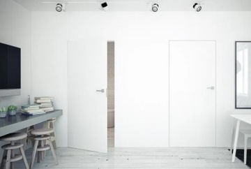 СКРЫТЫЕ ДВЕРИ 80 Справа, ОТКРЫВАЮТСЯ НАРУЖУ