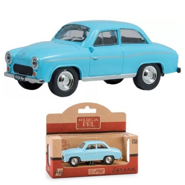 AUTO METALOWE PRL SYRENA 104 NIEBIESKI MODEL 1:43 DAFFI 115736