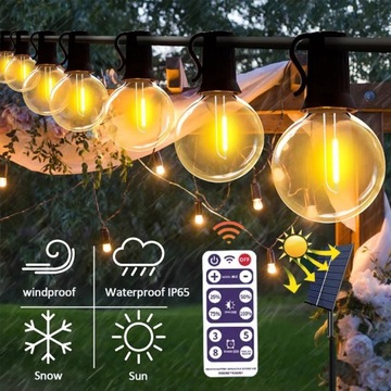 СОЛНЕЧНАЯ САДОВАЯ ГИРЛЯНДНАЯ ЦЕПЬ 15М 50СВЕТОДИОДНЫХ ЛАМПОК С ДИСТАНЦИОННЫМ УПРАВЛЕНИЕМ