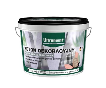 Beton dekoracyjny 3,5 kg Ultrament Masa do tworzenia donic półmisków