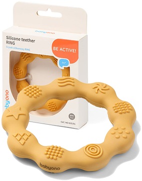 КОЛЬЦО BABYONO СИЛИКОНОВЫЙ ПРОРЕЗЫВАТЕЛЬ