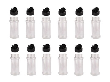 Pojemniki na przyprawy z sitkiem 100 ml 12 sztuk