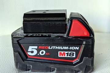 Milwaukee M18 18V uchwyty 5 sztuk na baterie akumulatory czerwone z blokada