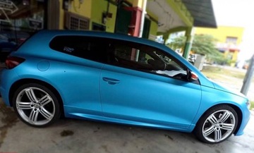 ШПОН ПЛЕНКА СИНИЙ ЖЕМЧУЖНЫЙ МАТОВЫЙ ХРОМ