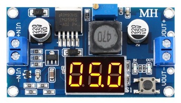 ПИТАНИЕ ПРЕОБРАЗОВАТЕЛЬ ВОЛЬТМЕТР LM2596 RT0146 LED