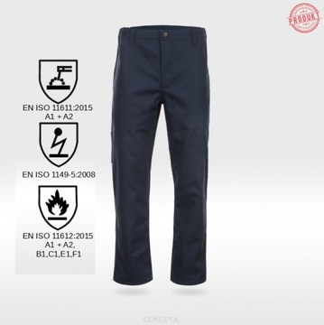 БРЮКИ СВАРНЫЕ, ОГНЕРУБНЫЕ, АНТИСТАТИЧЕСКИЕ, ПРОЧНЫЕ 64