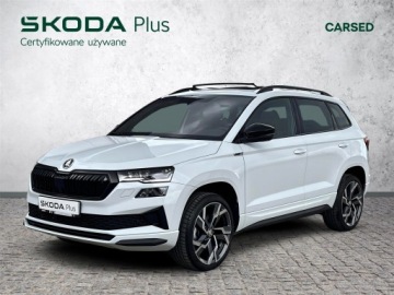 Skoda Karoq Crossover Facelifting 1.5 TSI ACT 150KM 2024 Skoda Karoq 1.5TSI 150KM Sportline DSG l Pół skóry