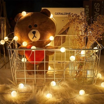 САДОВАЯ ГИРЛЯНДИЯ СВЕТОДИОДНЫЕ ШАРОВЫЕ ЛАМПЫ 15М НАРУЖНЫЕ/ИНТЕРЬЕРНЫЕ