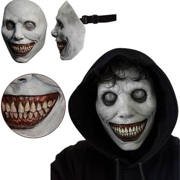 MASKA NA HALLOWEEN ZOMBIE COSPLAY PRZEBRANIE UPIÓR POTWÓR ZJAWA HORROR