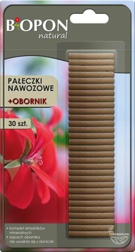Biopon Natural pałeczki nawozowe z obornikiemlne