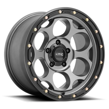 Felga aluminiowa KM541 Dirty Harry Satin Gray W/ Black LIP KMC