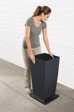 Cubico Color 22 белый цветочный горшок Lechuza