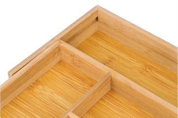 ОРГАНАЙЗЕР ВСТАВКА ДЛЯ КУХОННОГО ЯЩИКА ДЛЯ СТОЛОВЫХ ПРИБОРОВ BAMBOO PREMIUM XXL