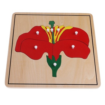 3 пазла в форме растений для детей