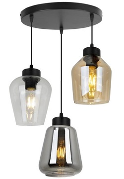 LAMPA WISZĄCA NOWOCZESNA ELEGANCKA SZKLANY KLOSZ