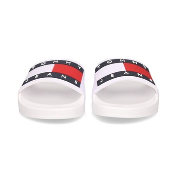 TOMMY JEANS LOGOWANE KLAPKI FLAG POOL (41)