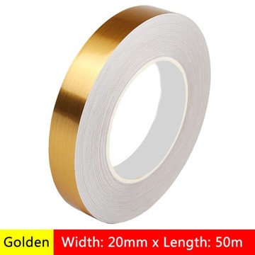 Декоративная самоклеящаяся золотая лента 2 см/50 метров