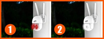 ZEWNĘTRZNA KAMERA WIFI OBROTOWA BEZPRZEWODOWA IP 4Mpx TUYA DVS DO DOMU