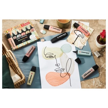Хайлайтеры Stabilo Boss Original, набор NATURE COLORS, 6 шт.
