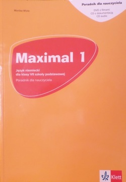 MAXIMAL 1 PORADNIK KSIĄŻKA NAUCZYCIELA klasa 7 materiały dydaktyczne