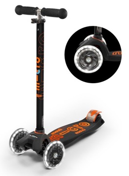 СКУТЕР MAXI MICRO DELUXE LED ЧЕРНЫЙ / ЧЕРНЫЙ