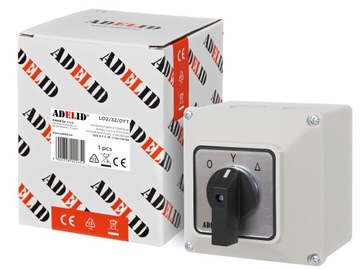 КУЛАЧКОВЫЙ ПЕРЕКЛЮЧАТЕЛЬ 32А СО ЗВЕЗДНО-ТРЕУГОЛЬНЫМ КОРПУСОМ