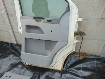 ДВЕРЬ ПЕРЕДНЯ ЛЕВАЯ VW TRANSPORTER T5 БЕЛАЯ В КОМПЛЕКТЕ
