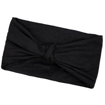 OPASKA DO WŁOSÓW turban BANDAMKA czarna WĘZEŁ