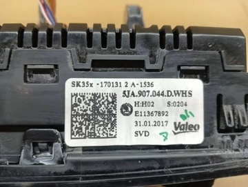 5JA907044D PANEL KLIMATIZACE SKODA RAPID