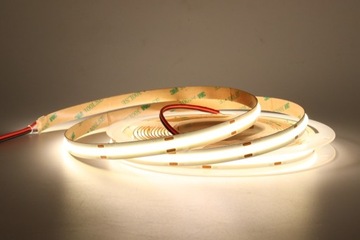Неоновая светодиодная лента COB 12В Нейтральная 5м Однородный яркий приятный свет