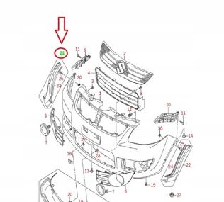 LIŠTA NÁRAZNÍKU PŘEDNÍ PRAVÁ SUZUKI SX4 2006-2013