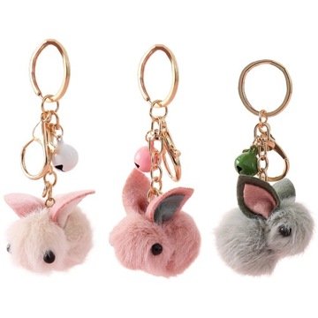 ZABAWKI FUZZY BUNNY BRELOK WEŁNIANY FILCOWY MĘSKI MISS LLWL