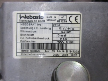 WEBASTO TELE THERMO TOP DIESEL 12 V BASIC