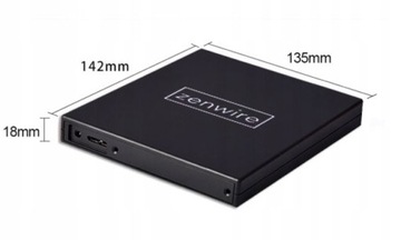 Napęd Optyczny Odtwarzacz Zewnętrzny USB płyt CD DVD-RW Przenośny Mobilny