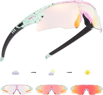 FOTOCHROMOWE OKULARY ROWEROWE OKULARY DO JAZDY MTB