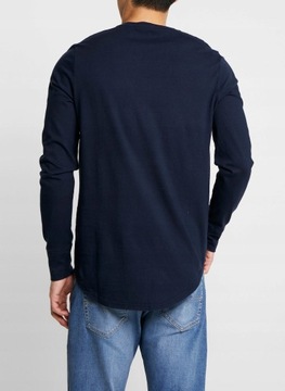 HOLLISTER Navy Long-sleeve T-shirt długi rękaw M