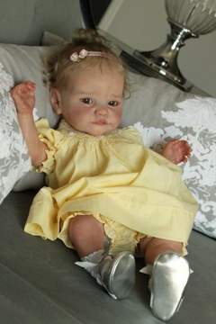 Reborn Baby Silicone lalka 50 cm Korpus z tkaniny