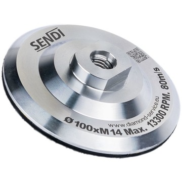 Алюминиевый адаптер-липучка 100 мм для дисков Sendi