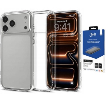 Panzionové Pouzdro pro Iphone 17 Pro Max Spigen Zadní Kryt a Sklo 3MK