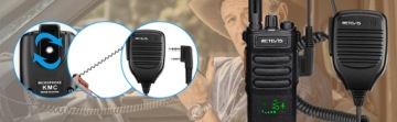 Retevis RT86 Рация дальнего действия с микрофоном, портативная радиостанция 2600 мАч