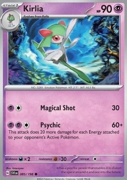 Oryginalna Karta Pokemon Scarlet & Violet - Kirlia SVI 085