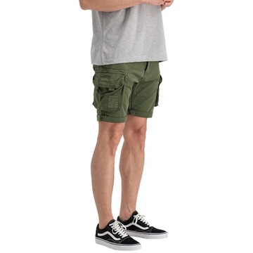 Szorty Spodenki Alpha Industries Crew Short - Zielone 36